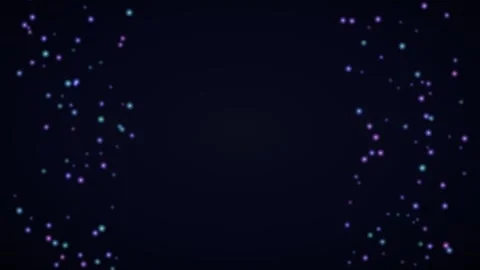 Abstract digital network nodes on dark background with copy space Stock Footage 336351993