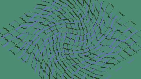 Abstract digital network pattern with connected nodes Illustrazione stock