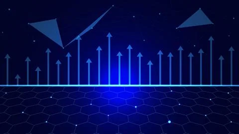 Abstract digital network technology concept. イラスト素材
