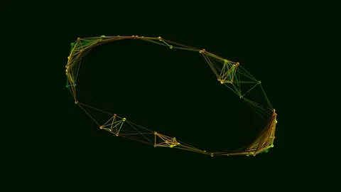 Abstract digital network visualization of complex data streams and global c.. 库存影片 341058100