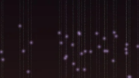 Abstract digital network visualization with floating data points Stock Footage 327337858