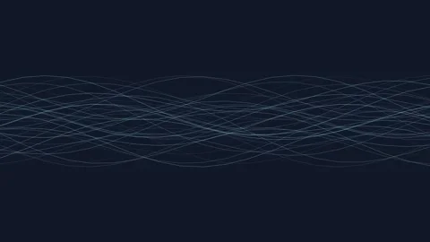 Abstract digital network visualization with flowing blue light particles Stock Footage 338311334