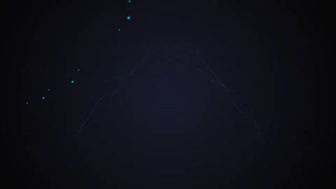 Abstract digital network visualization with glowing blue nodes and lines 動画素材 339615181