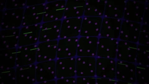 Abstract Digital Network Visualization with Glowing Blue Nodes and Connecti.. Stock Footage 341785865