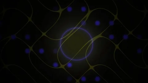 Abstract Digital Network Visualization with Glowing Nodes and Interconnecte.. Video stock 341785974