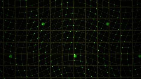 Abstract Digital Network Visualization with Pulsing Green Nodes and Data Gr.. Stock Footage 341786195