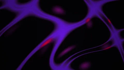 Abstract Digital Neural Network Animation with Glowing Red and Purple Light.. Stock Footage 340509962