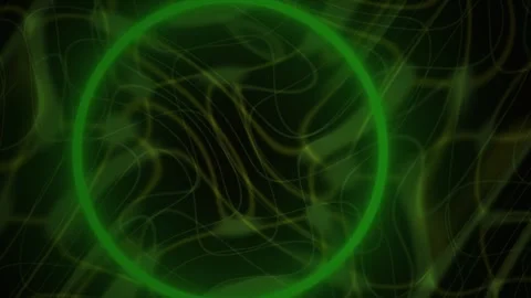 Abstract Digital Neural Network Animation with Glowing Green Energy Lines. Stock Footage 341786110