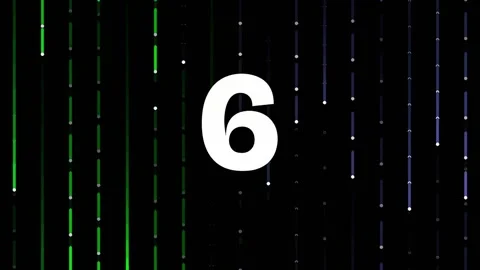 Abstract digital nine on black background, modern numeric counter footage Stock Footage 342094668