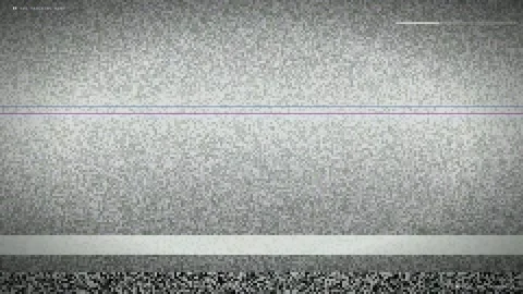 Abstract digital noise and static glitch effect with flickering grey and white Stock Footage 345755421