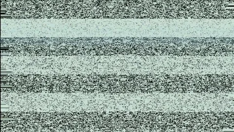 Abstract digital noise and static glitch effect with flickering grey television Stock Footage 345756120