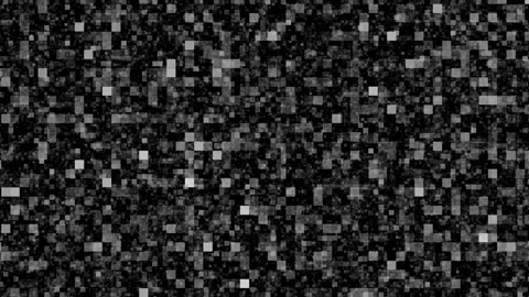 Abstract digital noise background, pixel pattern on screen, geometric forms.. Vidéo 334046118