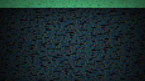 Abstract Digital Noise Pattern with Horizontal Line Overlay. Stock Footage 334450467