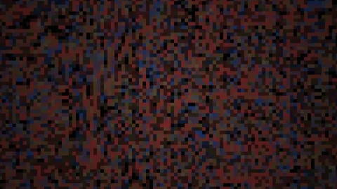 Abstract digital noise pattern with red and blue pixels. Stock Footage 334450327