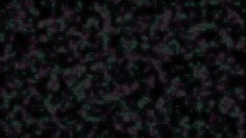 Abstract Digital Noise Pattern with Teal and Purple Pixels on Dark Backgrou.. Stock Footage 321451154