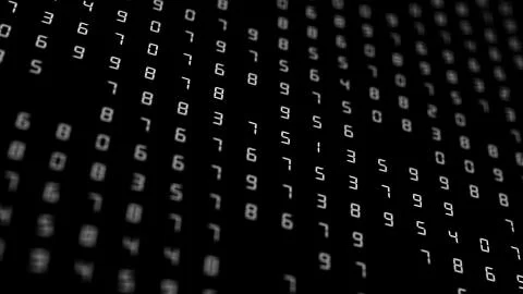 Abstract digital numbers background 스톡 일러스트