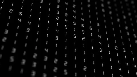 Abstract digital numbers background Stockillustratie