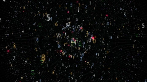 Abstract Digital Numbers Explosion Background With Futuristic Data Stream Stock Footage 331534957
