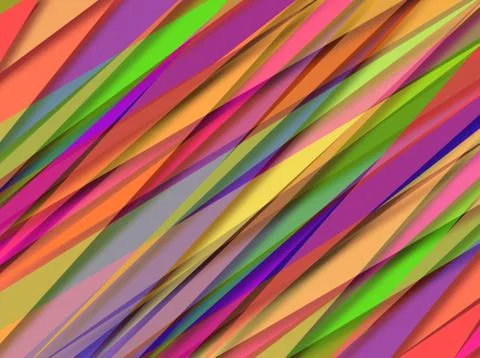 Abstract Digital Overlapping Pattern Diagonal イラスト素材