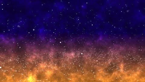 Abstract digital particle on abstract blue and red sky background. Abstract.. Stock Footage 330543983