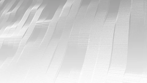 Abstract digital particle dot pattern background white color vertical flow Video stock 273282393