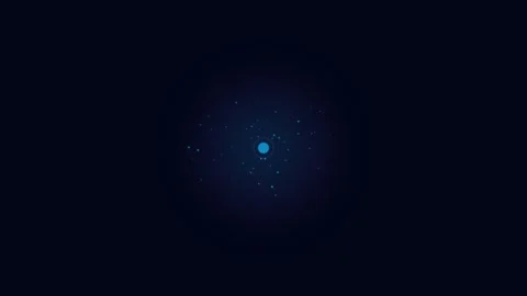 Abstract Digital Particle Explosion on Dark Blue Background Stock Footage 347894903