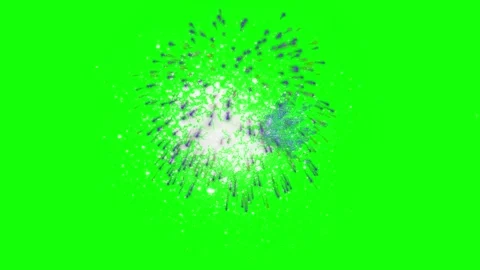 Abstract digital particle explosion in vibrant green gradient background for Stock Footage 345864887