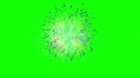 Abstract digital particle explosion in vibrant green gradient background for Stock-Footage 345864914