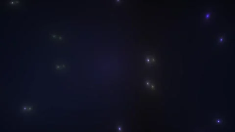 Abstract Digital Particle Field Animation with Glowing Light Orbs. Stock Footage 341786168
