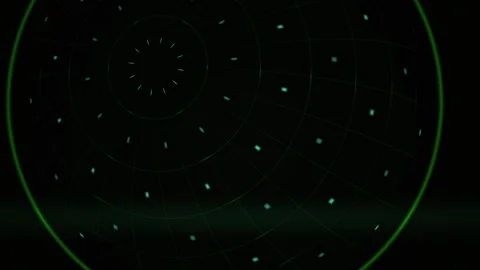 Abstract Digital Particle Field Animation with Glowing Green Nodes and Conn.. Video stock 341786193