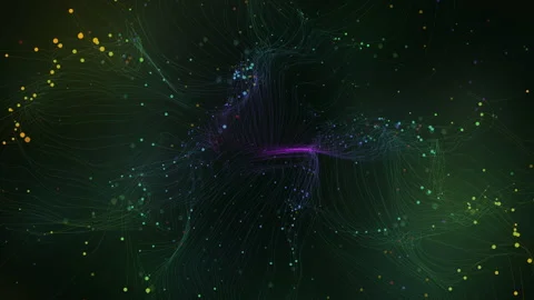 Abstract Digital Particle Network Background With Futuristic Glowing Lines Stock Footage 330189456