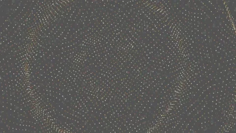 Abstract Digital Particle Sphere Rotating Slowly on a Dark Grey Background for Stock Footage 339957532