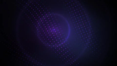 Abstract Digital Particle Sphere Rotating in Dark Space. Stock Footage 340510504