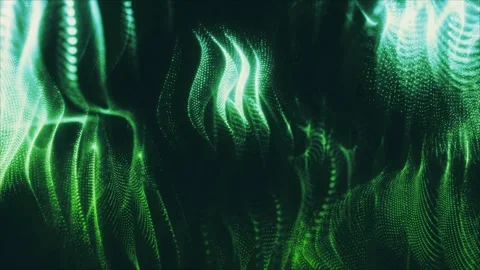 Abstract digital particle wave abstract background. Stock Footage 291344827