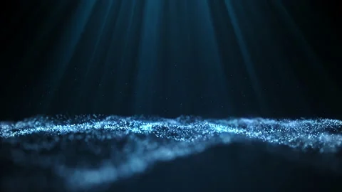 Abstract digital particle wave and light abstract background. Stock Footage 142688439