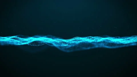 Abstract digital particle wave and light abstract background. Stock Footage 142746117