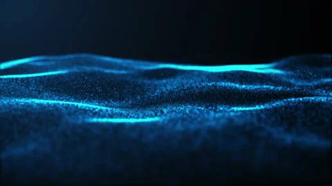 Abstract digital particle wave and light abstract background. Stock Footage 142746278