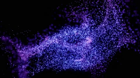 Abstract digital particle wave and light abstract background Stock Footage 228906210