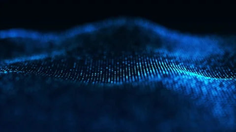 Abstract digital particle wave and light abstract background. Stock Footage 240052175