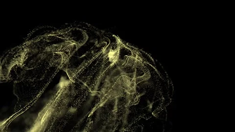Abstract digital particle wave and light abstract background Stock Footage 242243284
