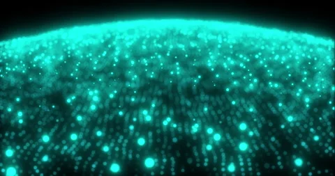 Abstract digital particle wave and light abstract background ,animation cyber or Stock Footage 260599135