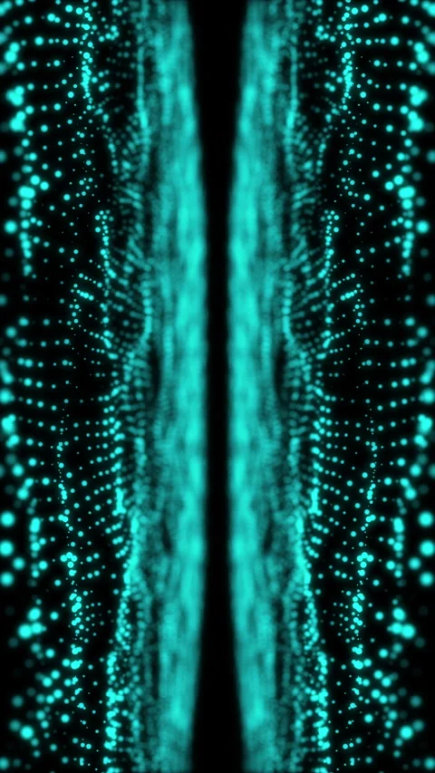 Abstract digital particle wave and light abstract background ,animation cyber or Stock Footage 260599286