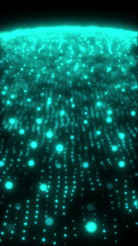 Abstract digital particle wave and light abstract background ,animation cyber or Stock Footage 260599360