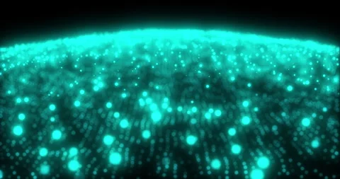 Abstract digital particle wave and light abstract background ,animation cyber or Stock Footage 260599485