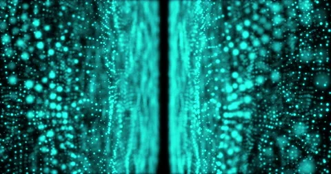 Abstract digital particle wave and light abstract background ,animation cyber or Stock Footage 260599550