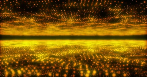 Abstract digital particle wave and light abstract background ,animation cyber or Stock Footage 260599661