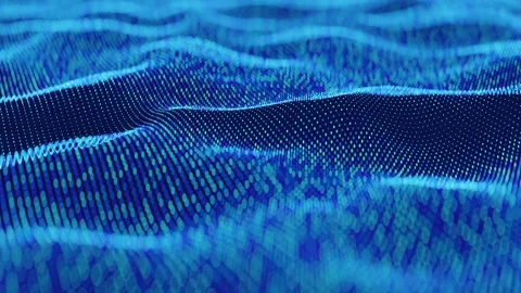 Abstract digital particle wave and lights background Stock-Footage 266428786