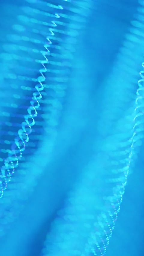 Abstract digital particle wave and lights background Stock Footage 266429301