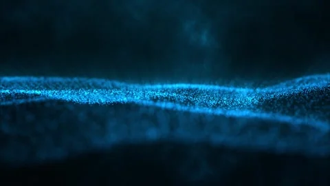 Abstract digital particle wave and light abstract dust blur space backgroun.. Video stock 290849689