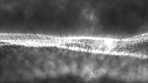 Abstract digital particle wave and light abstract dust blur space backgroun.. Stock Footage 290849942